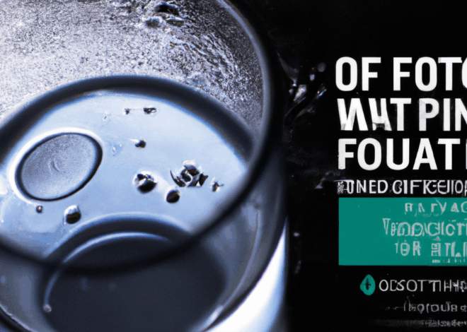 Pfoa-werte im trinkwasser