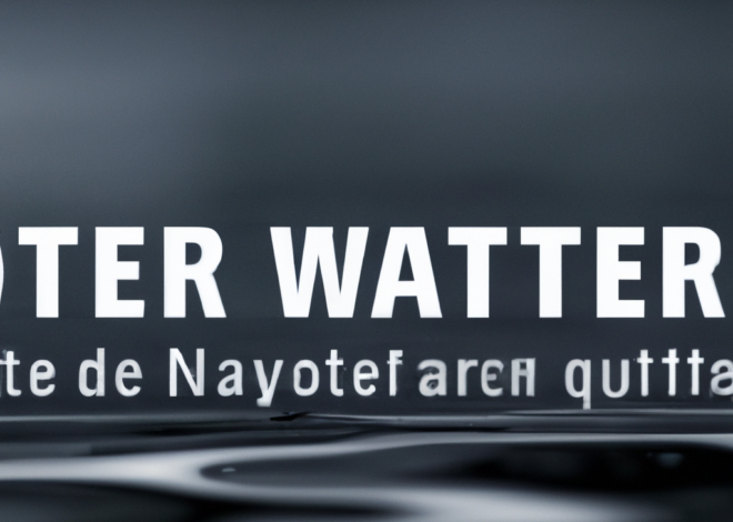 Wasserqualität und badeverbot